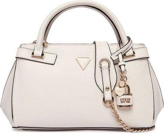 Guess Womens Satchel Off White Polyurethane Satchel-bags