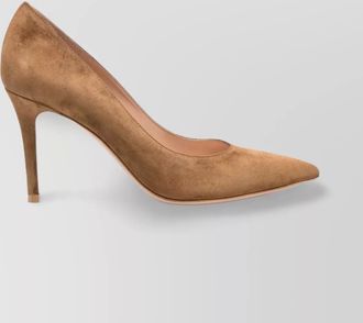 Gianvito Rossi 85 suede pointed toe stiletto pumps