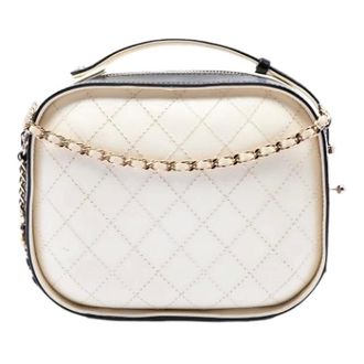 Chanel Pre-owned Vanity Case - Dames - Pre-owned - Wit - Maat: ONE Size Leer