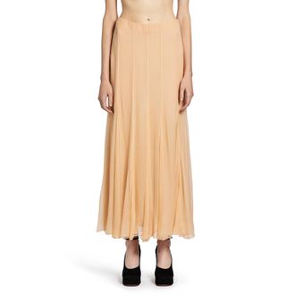 Chloé Fluid Maxi Skirt in Silk Mousseline