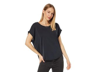 Lucky Brand Sandwash Dolman T-Shirts Womens Clothing Lucky Black : MD (US 8-10), Modal/Polyester