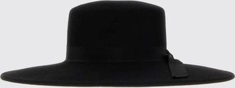 Alanui Wide-Brim Wool Flannel Panama Hat with Grosgrain Ribbon