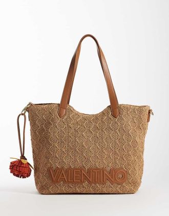 Valentino Courmayeur - Borsa da spalla morbida alluncinetto color cuoio-Marrone
