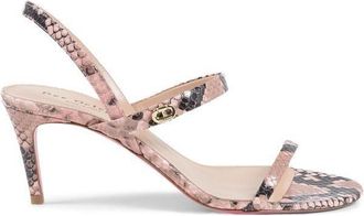 Dee Ocleppo Exotic Faux Python Stiletto Sandals
