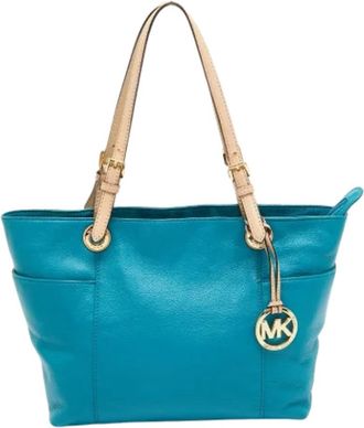 Michael Kors Pre-owned Leather totes - Dames - Vintage Shopper - Blauw - ONE Size - Vintage