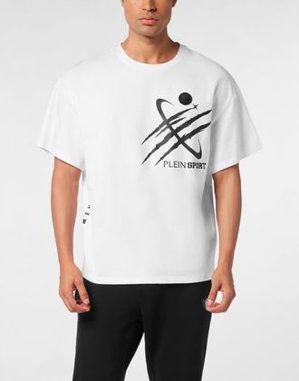 Plein Sport T-Shirt Round Neck Ss Scratch Men in White at Nordstrom, Size Xxx-Large