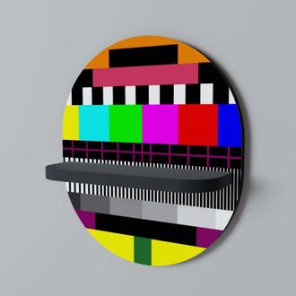 OEM Estante Ovalado Philips Pattern Negro