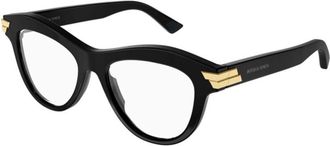 Bottega Veneta Ladies Black Cat Eye Eyeglass Frames BV1105O 001