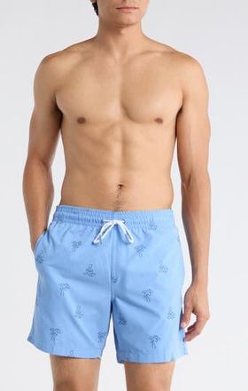 Trunks Surf & Swim Co. Sano 6.5-Inch Swim Shorts in Denim Blue at Nordstrom Rack, Size X-Large