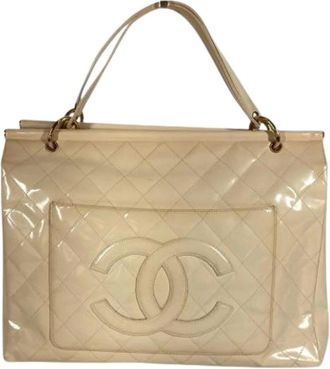 Chanel Pre-owned Matelasse Tote Bag - Dames - Vintage Shopper - Beige - ONE Size - Leer - Vintage