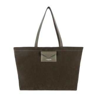 Lancaster Suedine Kba Tote - Dames - Tassen - Groen - Maat: ONE Size
