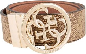 Guess Accessoires, Dames, Beige, S, Polyester, Noelle Adj & Rev Pant Belt H35