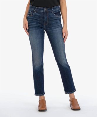 Kut from the Kloth Reese High Rise Fab Ab Ankle Straight Leg Jeans In Enchantment