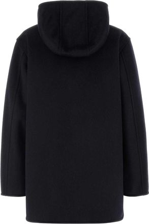 Moncler Womens Dark Blue Wool Blend Hemiptere Jacket 742 Giubbini