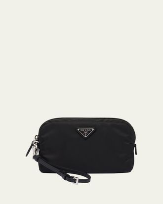 Prada Small Nylon Cosmetic Pouch Bag