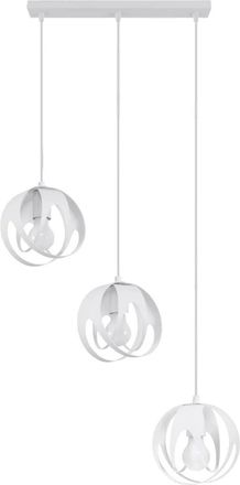 Sollux Lighting Design Pendellampe Tulos 3-Flammig (linear), Weiss