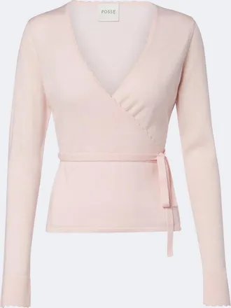 Poss&eacute; Maisie wool wrap top