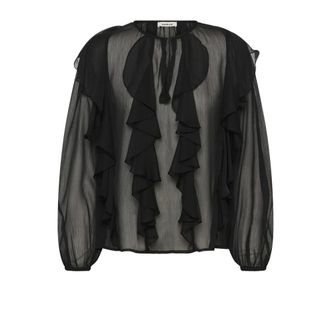 Soaked In Luxury Overhemden, Dames, Zwart, XS, Blouses