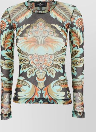 Etro paisley print long sleeve top