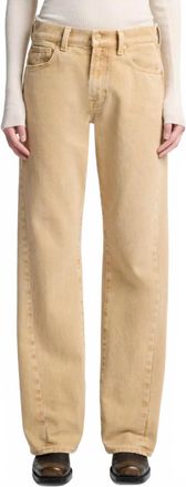 7 For All Mankind Twisted Tess Trouser Jeans In Sandune