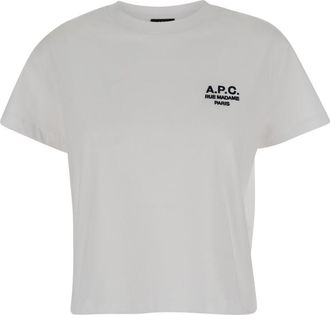A.P.C. White Boxy Rue Madame T-shirt