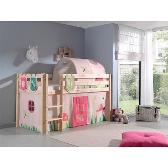 Les Tendances Les Tendances - Cama De Media Altura 90x200 Con Somier Y Funda Spring Vipack Pino - Madera