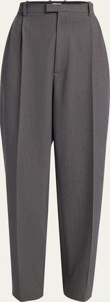 Bottega Veneta Tapered Wool Stretch Tricotine Trousers