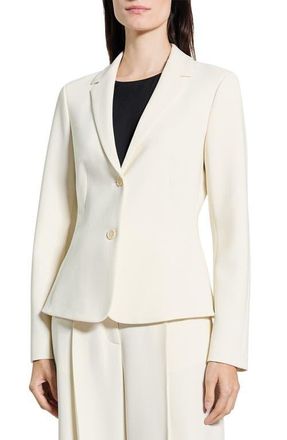 Theory Admiral Crepe Blazer in Rice at Nordstrom, Size 10