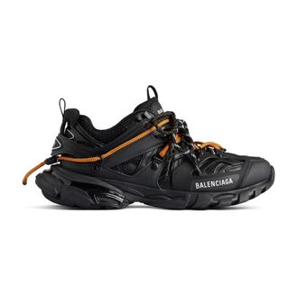 Balenciaga Schoenen, Heren, Zwart, 43 EU, Trail Laces Sneaker Zwart Oranje
