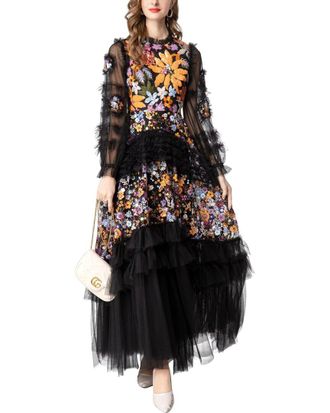 Burryco Burryco Black Maxi Dress