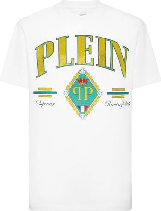 Philipp Plein T-Shirt Ronde Hals - Heren - T-shirts - Wit - 2XL - Katoen - Tops