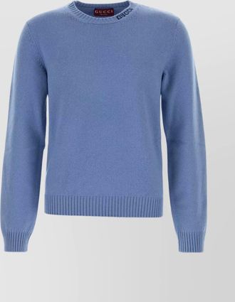 Gucci ribbed hem and cuffs wool knit sweater