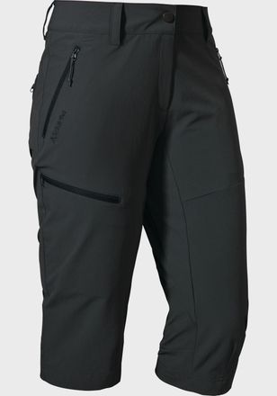 Sch&ouml;ffel 3/4-Hose SCH&Ouml;FFEL Pants Caracas2, Damen, Gr. 48, Normalgr&ouml;ssen, grau (9830, grau), Oberstoff: 89% Nylon, 11% Elasthan, Hosen 3/4-Hose