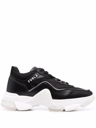 Furla Sneakers chunky con stampa - Nero