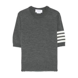 Thom Browne Dames, Truien, Grijs, Maat: S