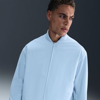 Nike Mens 24.7 Octa Therma-FIT Bomber Jacket in Blue | HV3781-441