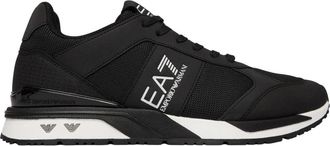 Emporio Armani Sneakers - Heren - Sneakers - Zwart - 42 2/3 EU - Polyester - Schoenen
