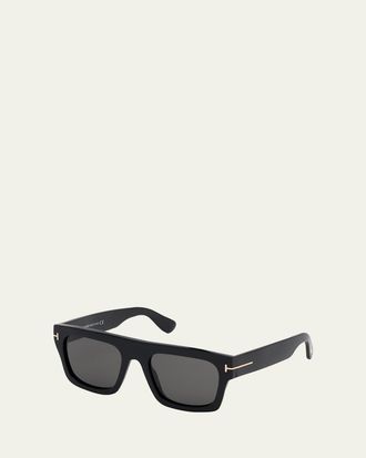 Tom Ford Fausto Monochromatic Square Sunglasses