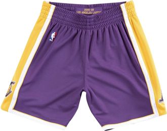 Mitchell & Ness NBA Authentic Shorts Los Angeles Lakers Road 2008-09 Purple Yellow ASHRGS18039-LALPURP08