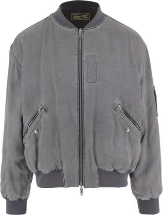 Wooyoungmi Reversible Cupro And Nylon Jacket - Heren - Bomber jackets - Grijs - S - Nylon - Jassen