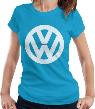 Volkswagen Classic White VW Logo Womens T-Shirt