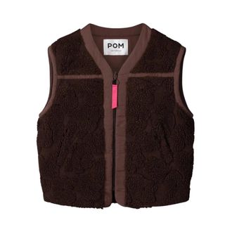 Pom Amsterdam Jassen, Dames, Bruin, XL, Polyester, Gigi Gilet