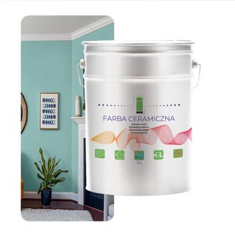 OEM Pintura Cer&aacute;mica Para Pared Lavable Verde Pastel Menta 5l Resistente A Las Manchas