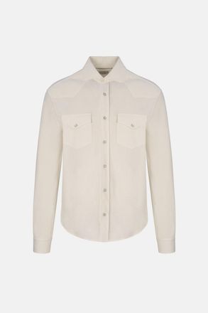 Brunello Cucinelli WESTERN COTTON SHIRT Size: XL, colour: WHITE