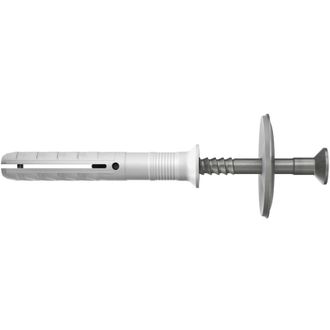 Fischer 50x Taco De Clavo N 6 X 40/10 S D Tornillo De Clavo Y Arandela De Sellado A2 Acero Inoxidable - 050367