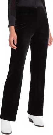 Lyss&eacute; Womens Velvet Pants In Black