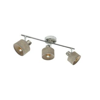 Fabrilamp Fabrilamp - Nando 3xe14 Cromo-nickel/grigio Opaco Faretti Orientabili 16x51x10 Cm