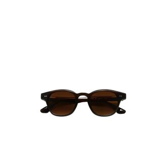 Chimi Eyewear Sunglasses, unisex, Brown, Size: ONE SIZE Classic Rounded Sunglasses with Sculptural Temple