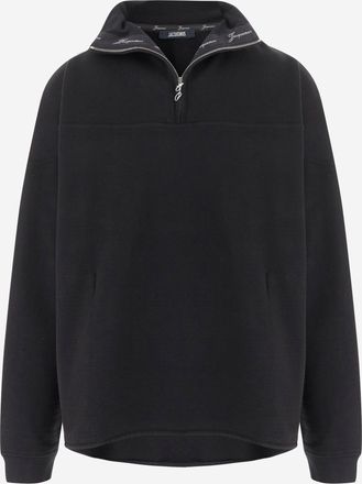 Jacquemus Rond Carr&eacute; Sweatshirt met col en ritssluiting