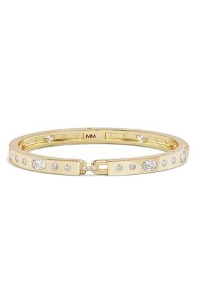 Melinda Maria Ashley Sunset Lock Cuff in Gold-White at Nordstrom, Size Medium